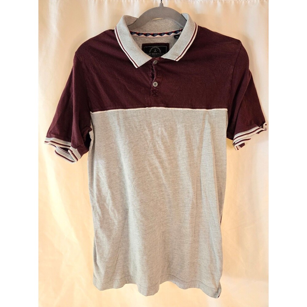Knit Heritage Men's Short Sleeve Colorblock Button Polo Shirt